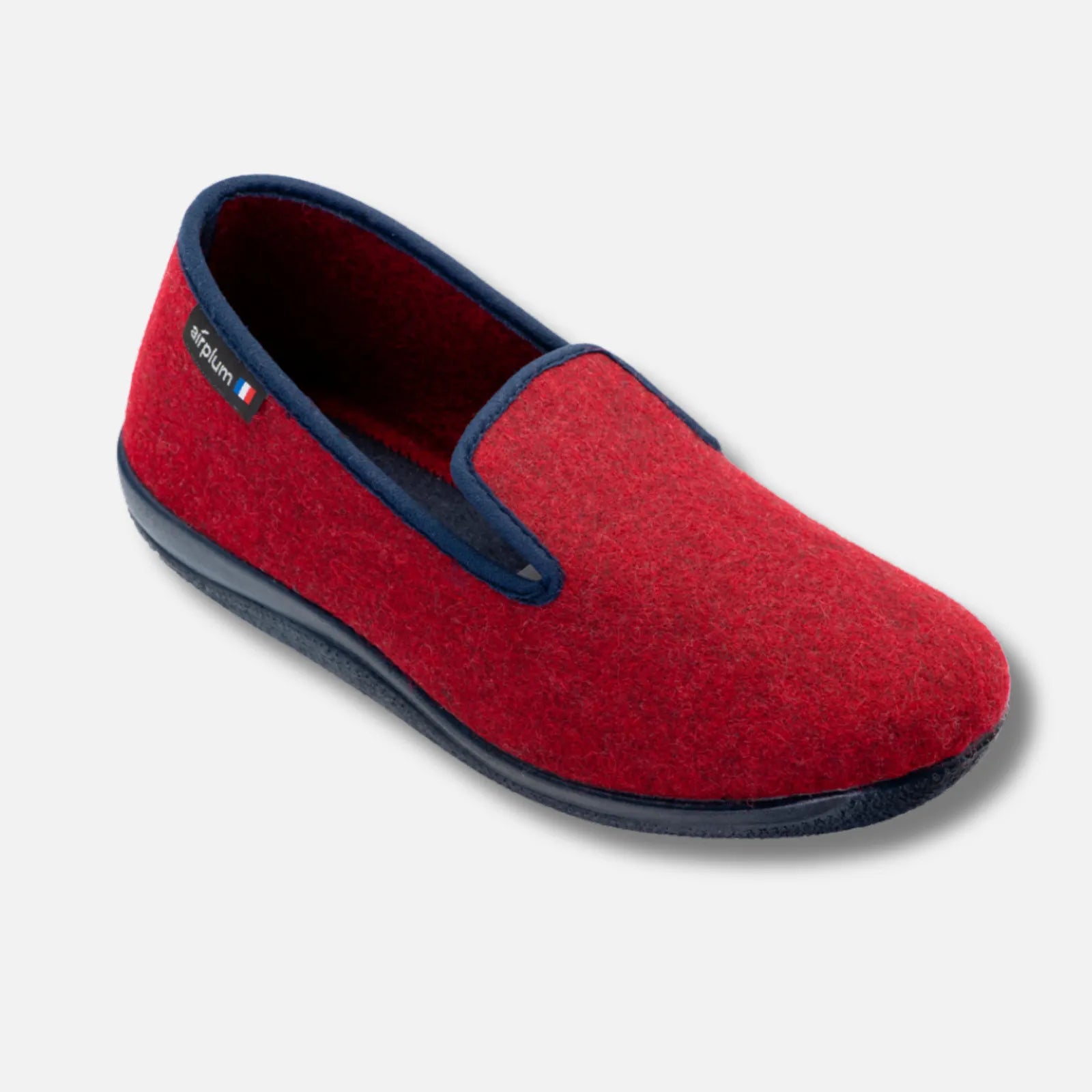 Men's Slipper Airplum™ Wool Red – Made in France Boutique