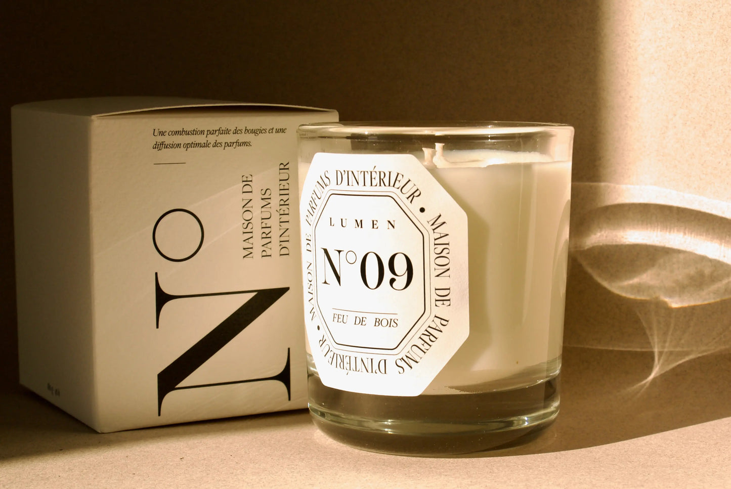 Scented Candle LUMEN N°09 - Feu de Bois (Wood Fire)