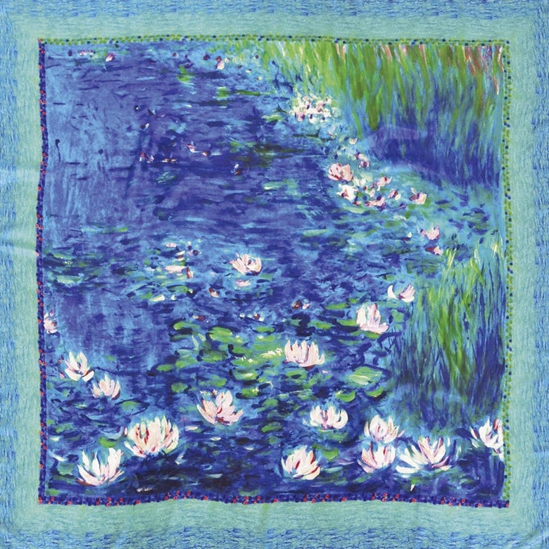 Silk Scarf 105 - Petrusse Paris - Nympheas