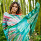 Silk Scarf 105 - Petrusse Paris - Froufrou Emerald Green