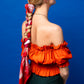 Silk Square Scarf 105 - Petrusse - Paris Red