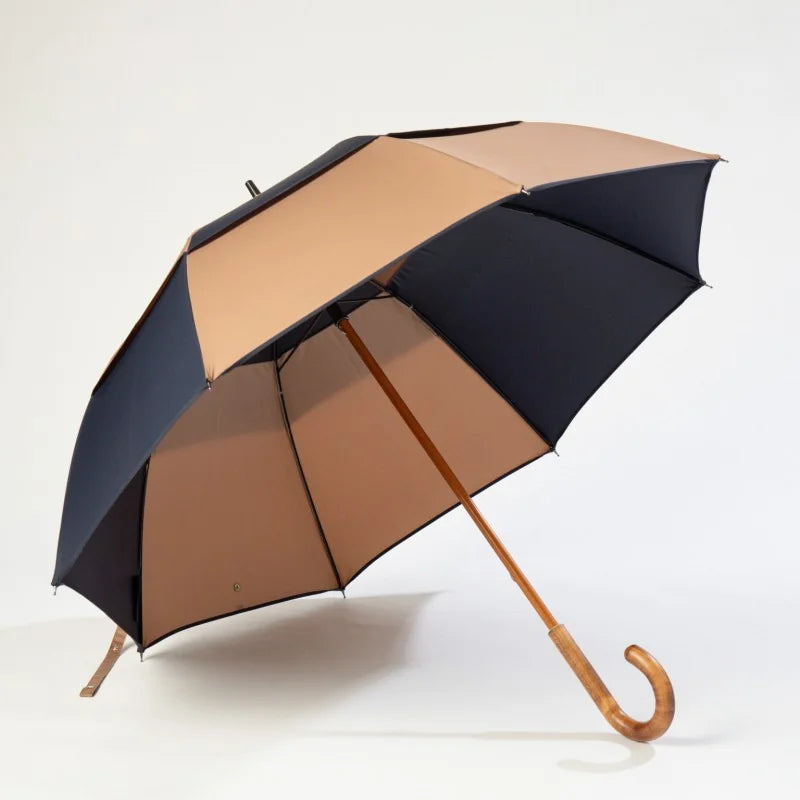 Umbrella H2O - Guillaume - Navy Blue & Camel