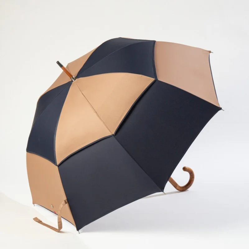 Umbrella H2O - Guillaume - Navy Blue & Camel